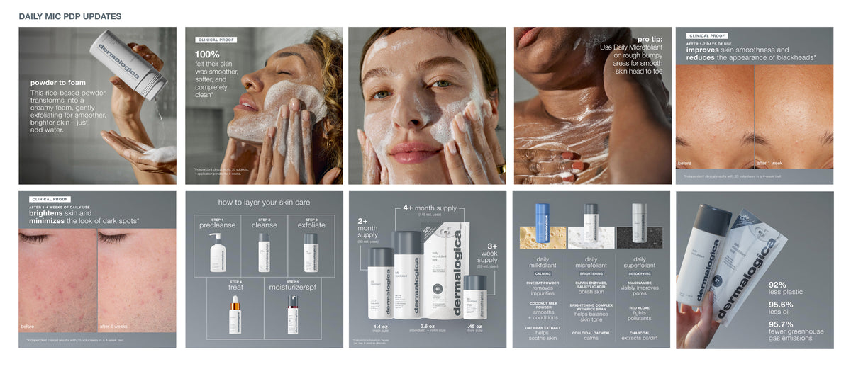 Dermalogica Daily Microfoliant brand campaign